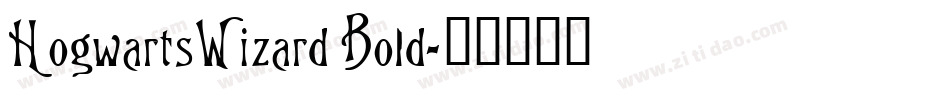 HogwartsWizard Bold字体转换